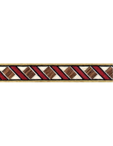 452 - Rosewood and red inlay