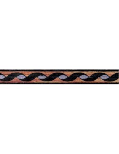 528 - Tulipwood and black inlay