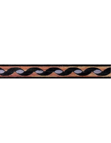 528 - Tulipwood and black inlay