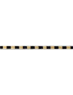 875 - Black and yellow inlay