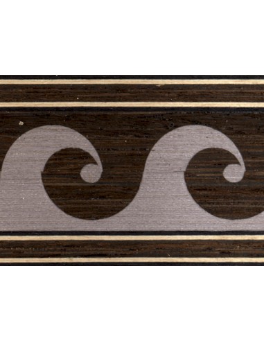 696 - Wenge and grey inlay